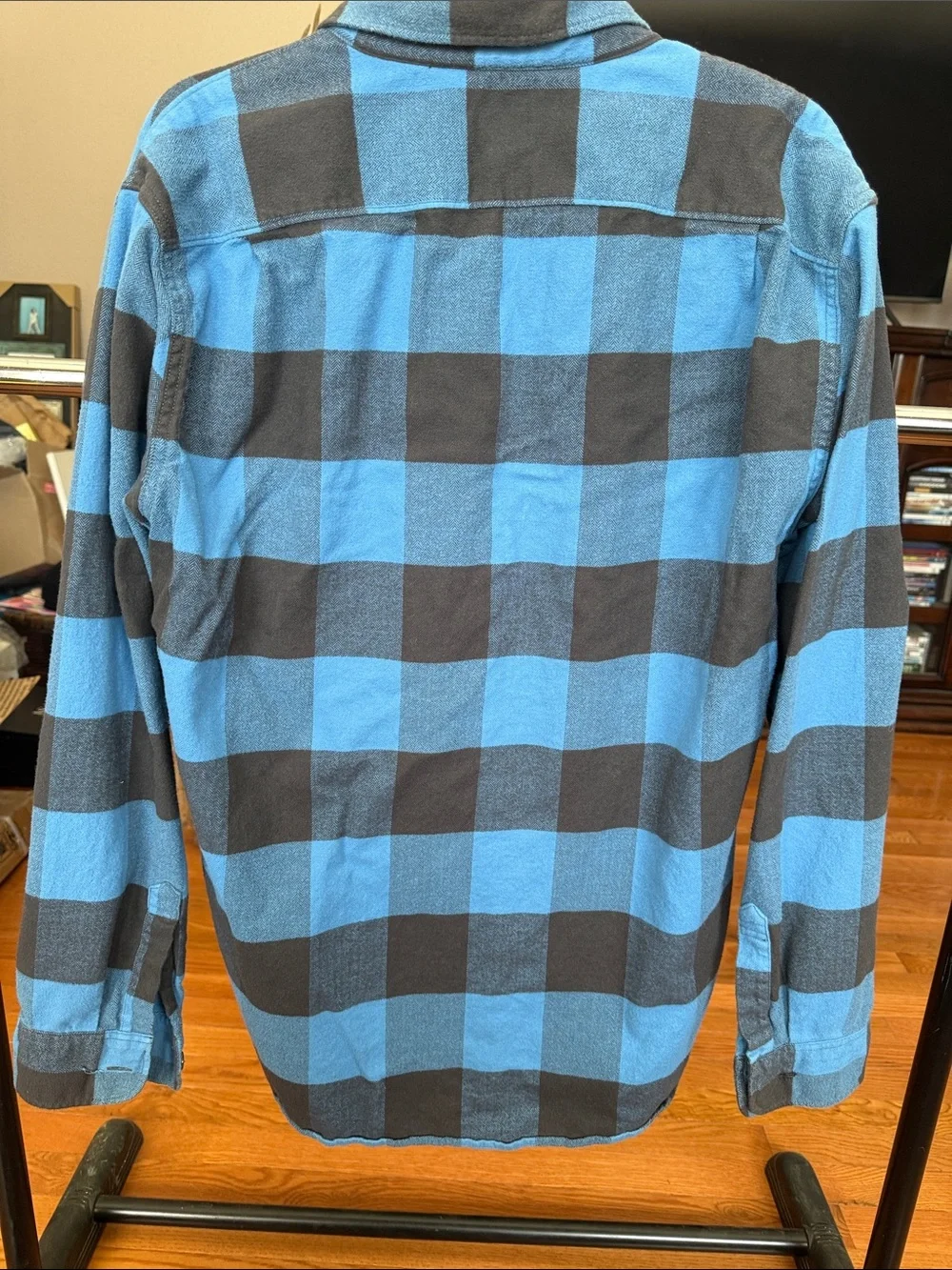 J. Crew Blue and Black Buffalo Plaid Button-Down Shirt